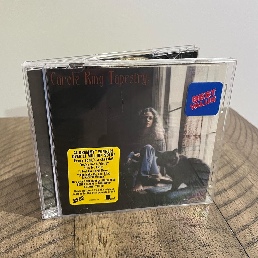 Carole King Tapestry Classic Rock Album 1970s Audio CD VG Condition Too Late